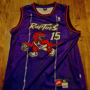 Vintage 90s Purple Away NIKE Toronto Raptors Vince Carter Jersey